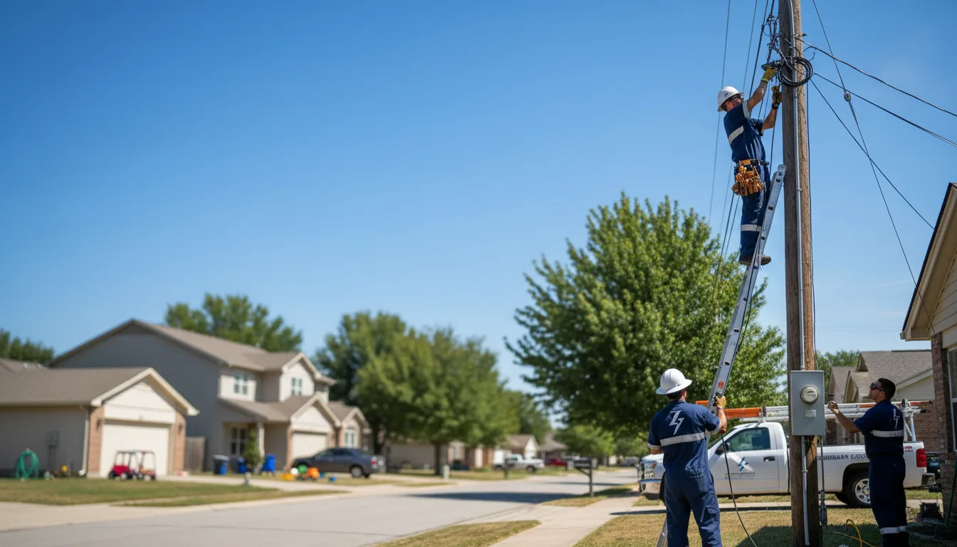 Residential electrician providing installation services in Townville, PA